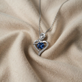 Sapphire Heart Pendant