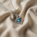 HEART WITH DIAMONDS NECKLACE