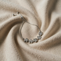 White Gold Zirconia Flower Pendant