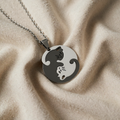 Yin Yang Necklace for Cats in Stainless Steel