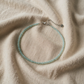 Necklace with Fine Light Blue Crystals