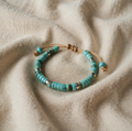 Timeless elegant turquoise bracelet with pearls