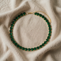 Aurora – Necklace with green crystals