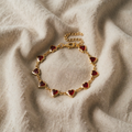 Gold Bracelet "Ophelyra Garnetelle"