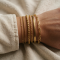 Gold Attraction Set of Stackable Bracelets