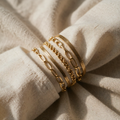 Gold-Tone Bracelet Set with Various Link Styles