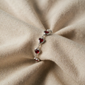 White Gold 'Ophelyra Garnetelle' Bracelet