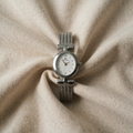 Selina – Silver-Coloured Watch with Oval Dial