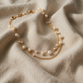 Pearl Pendant Necklace Featuring Lustrous Cream Pearls on Fine Chain