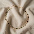 Leona – Necklace with Green Crystals
