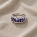 Bohemian Amethyst Ring with Cubic Zirconia