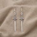 Boho Earrings with Dangling Cross