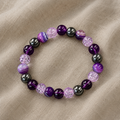 Charm Bracelet with Amethyst and Agate
