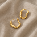 Classic Earrings with Irregular Shape