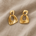 Classic Earrings with Irregular Geometry