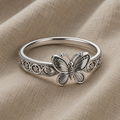 Ethereal Butterfly Flower Ring