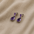 Sparkling Amethyst Earrings