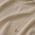 Necklace with Heart-Shaped Zirconia