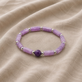 Handmade Amethyst Bead Bracelet