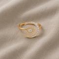 Majestic Moon Ring with Zirconia