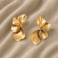 Opulent Flower Motif Stud Earrings