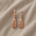 Embellished Teardrop Filigree Earrings