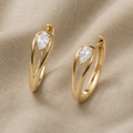 Radiant Zirconia Timeless Earrings