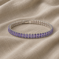 Square Link Bracelet in Silver-Tone