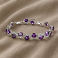 Halo Link Silver-Tone Bracelet