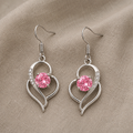 Shimmering Heart Earrings