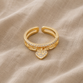Sophisticated Heart Ring with Zirconia