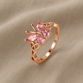 Butterfly Ring with Marquise Cut