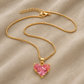 Radiant Heart Glass Necklace
