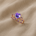 Radiant Heart Ring in Gold-Tone