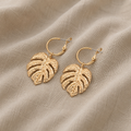 Radiant Leaf Cut-Out Earrings