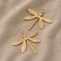 Radiant Earrings with Dragonfly