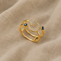 Radiant Evil Eye Ring