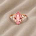 Radiant Pink Zirconia Ring