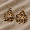 Ethereal Tassel Earrings in Gold-Tone