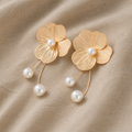 Ethereal Earrings with Ginkgo Leaf