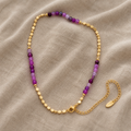 Timeless Necklace with Amethyst Beads