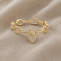 Timeless Heart Chain Ring