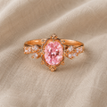 Timeless Oval Halo Ring