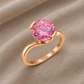 Timeless Ring with Crystal Stone