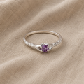 Timeless Solitaire Ring in Silver-Tone
