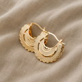 Timeless Circle Earrings in Gold-Tone