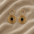 Timeless Spiral Circle Earrings