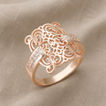 Timeless Square Filigree Ring