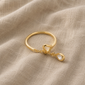 Exquisite Heart Pendant Ring