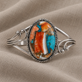 Vintage Bangle with Oval Stone